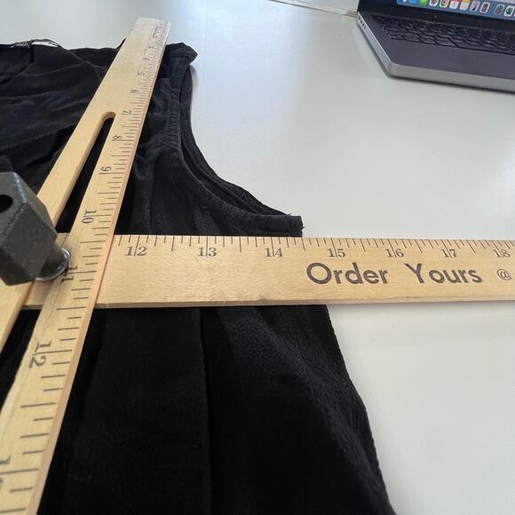 Madewell Dress Womens XXS Black Sleeveless Button Front Mini Tank Shift - Picture 7 of 8